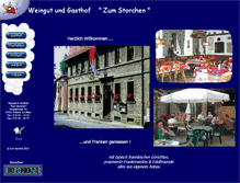 Tablet Screenshot of gasthofzumstorchen.de